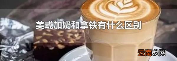 美式加奶和拿铁有什么区别
