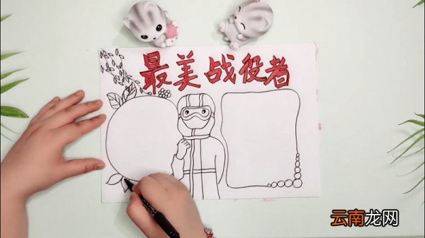 最美战疫者手抄报 最美战疫者画报