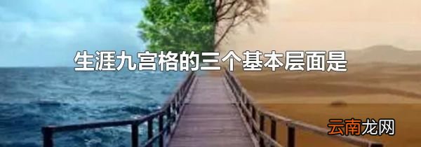 生涯九宫格的三个基本层面是