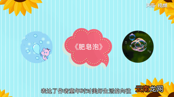 肥皂泡的主要内容是什么 肥皂泡的主要内容