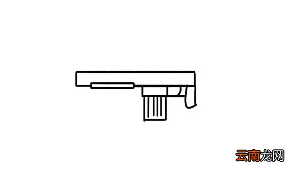 m416突击步枪简笔画