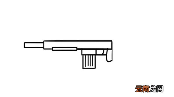 m416突击步枪简笔画