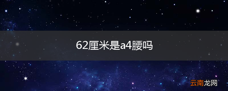 62厘米是a4腰吗