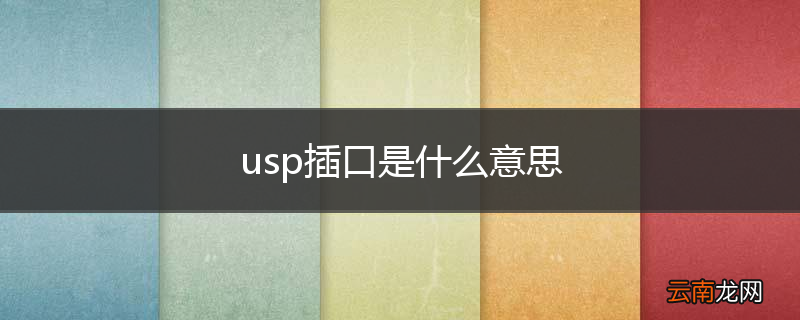 usp插口是什么意思