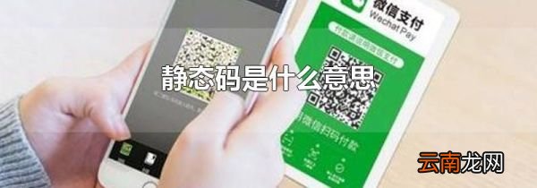 静态码是什么意思