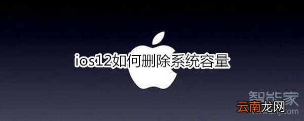 ios12如何删除系统容量