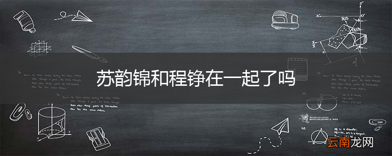 苏韵锦和程铮在一起了吗