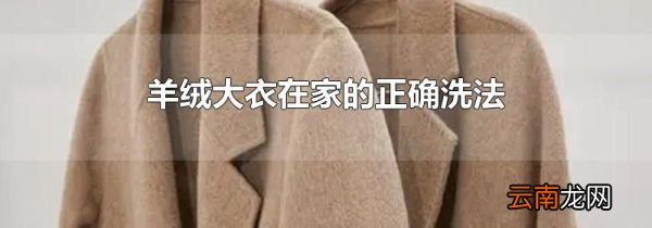 羊绒大衣在家的正确洗法