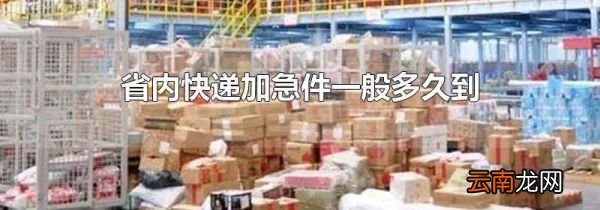 省内快递加急件一般多久到