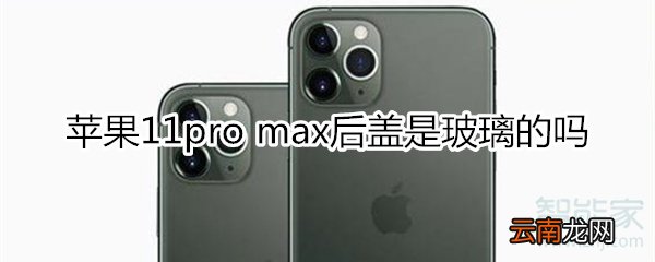 苹果11pro max后盖是玻璃的吗