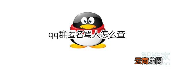 qq群匿名骂人怎么查