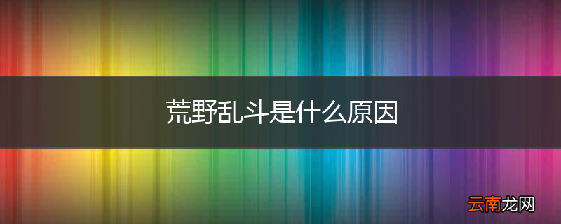 荒野乱斗是什么原因