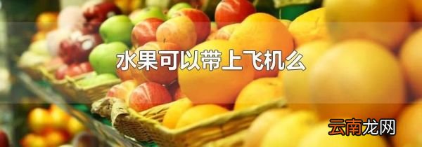 水果可以带上飞机么