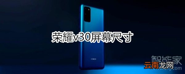 荣耀v30屏幕尺寸
