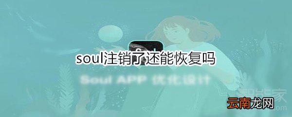 soul注销了还能恢复吗