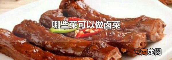哪些菜可以做卤菜