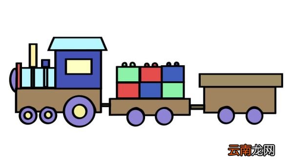 火车简笔画教程火车简笔画画法