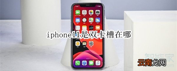 iphone11是双卡槽在哪