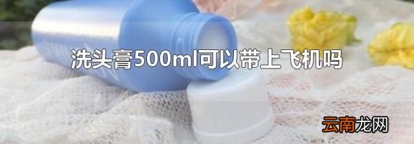 洗头膏500ml可以带上飞机吗