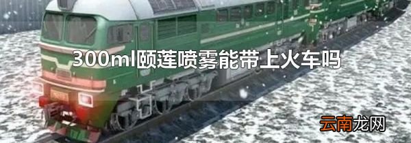 300ml颐莲喷雾能带上火车吗