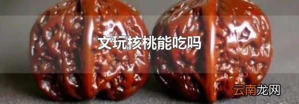 文玩核桃能吃吗