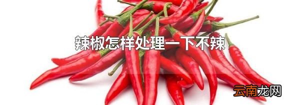 辣椒怎样处理一下不辣