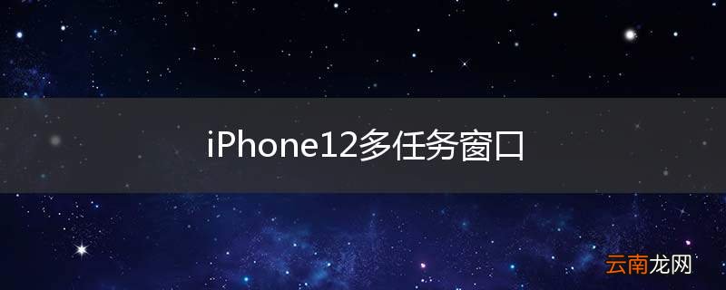 iPhone12多任务窗口