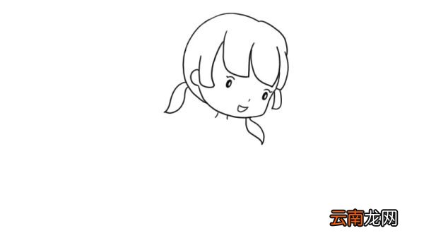 跳舞的女孩简笔画