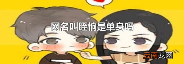 网名叫眰恦是单身吗