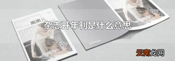 杂志开年刊是什么意思