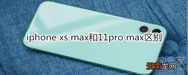 iphone xs max和11pro max区别