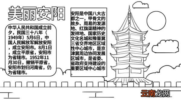美丽安阳手抄报 美丽安阳手抄报怎么画