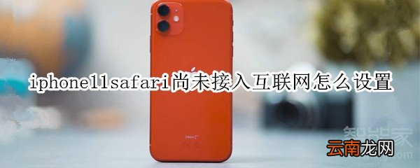 iphone11safari尚未接入互联网怎么设置