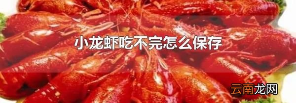 小龙虾吃不完怎么保存