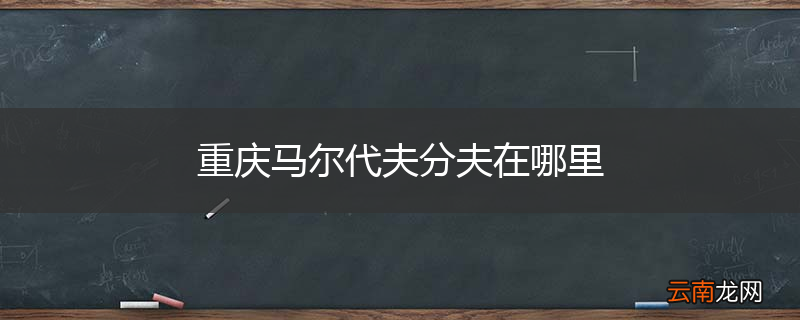 重庆马尔代夫分夫在哪里