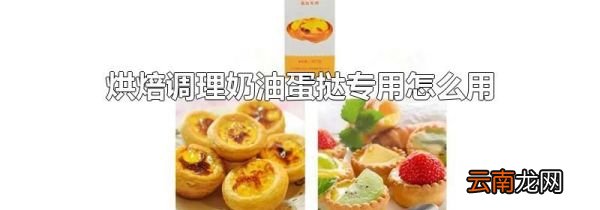 烘焙调理奶油蛋挞专用怎么用