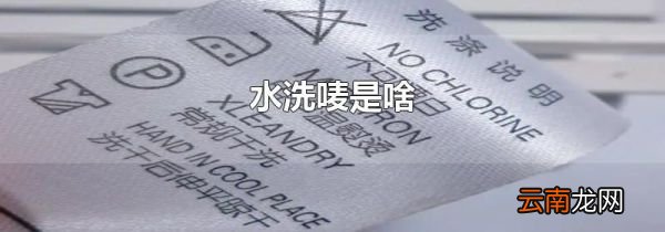 水洗唛是啥