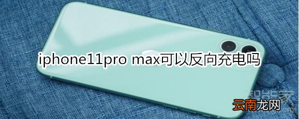 iphone11pro max可以反向充电吗