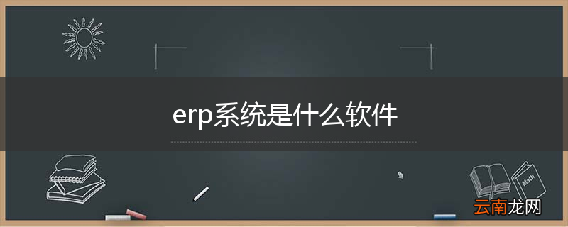 erp系统是什么软件