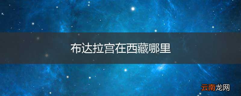 布达拉宫在西藏哪里