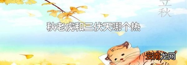 秋老虎和三伏天哪个热