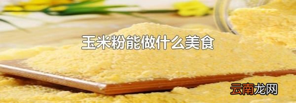 玉米粉能做什么美食