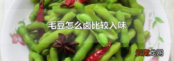 毛豆怎么卤比较入味