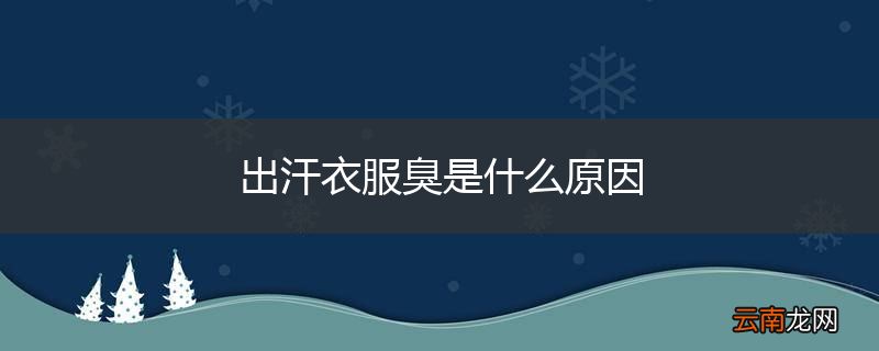 出汗衣服臭是什么原因