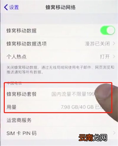 苹果手机查询移动流量的详细步骤