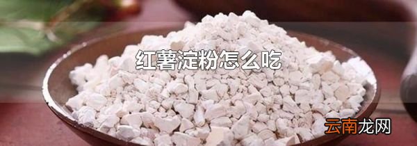 红薯淀粉怎么吃