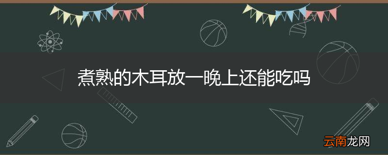 煮熟的木耳放一晚上还能吃吗