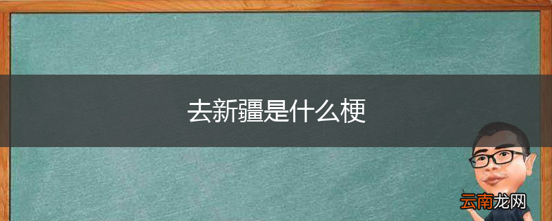去新疆是什么梗