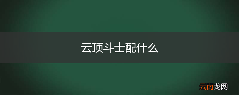 云顶斗士配什么