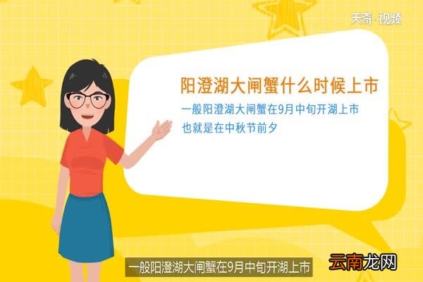 阳澄湖大闸蟹什么时候上市 阳澄湖大闸蟹多久上市